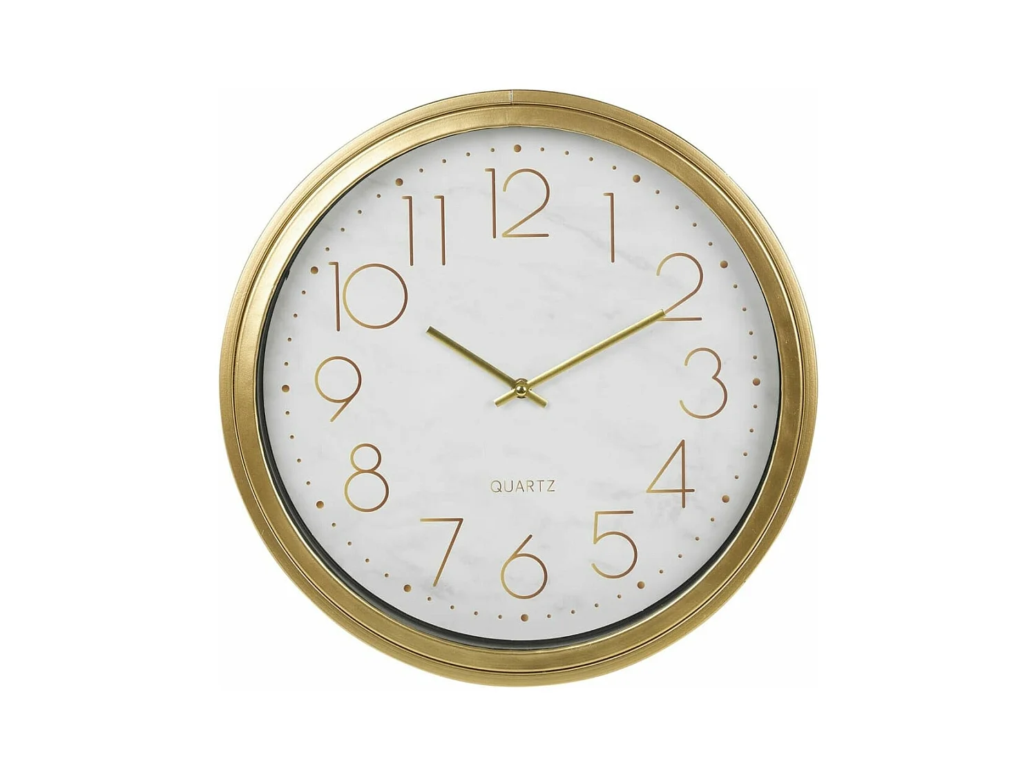 Home&Styling Table d'appoint avec horloge doré