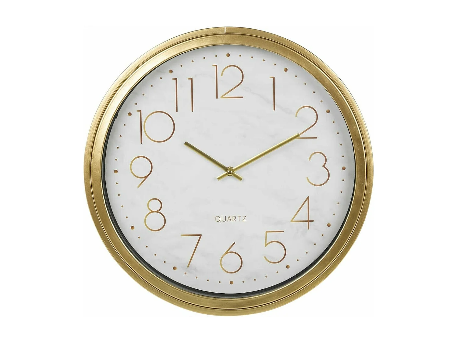 Home&Styling Table d'appoint avec horloge doré