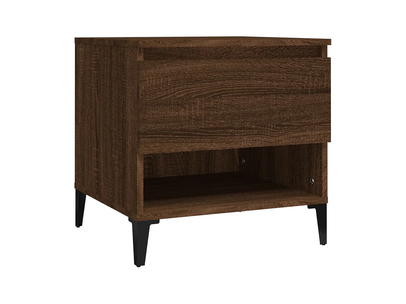 Table d'appoint Chêne marron 50x46x50 Bois d'ingénierie