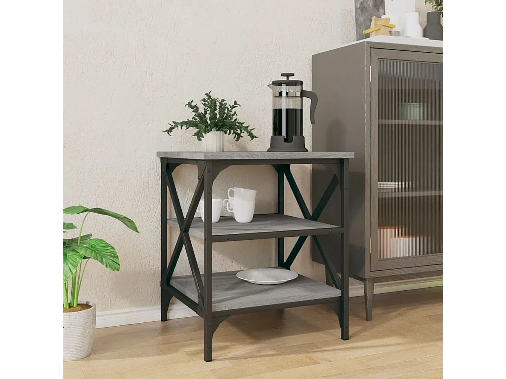 Table d'appoint Sonoma gris 40x42x50 Bois d'ingénierie