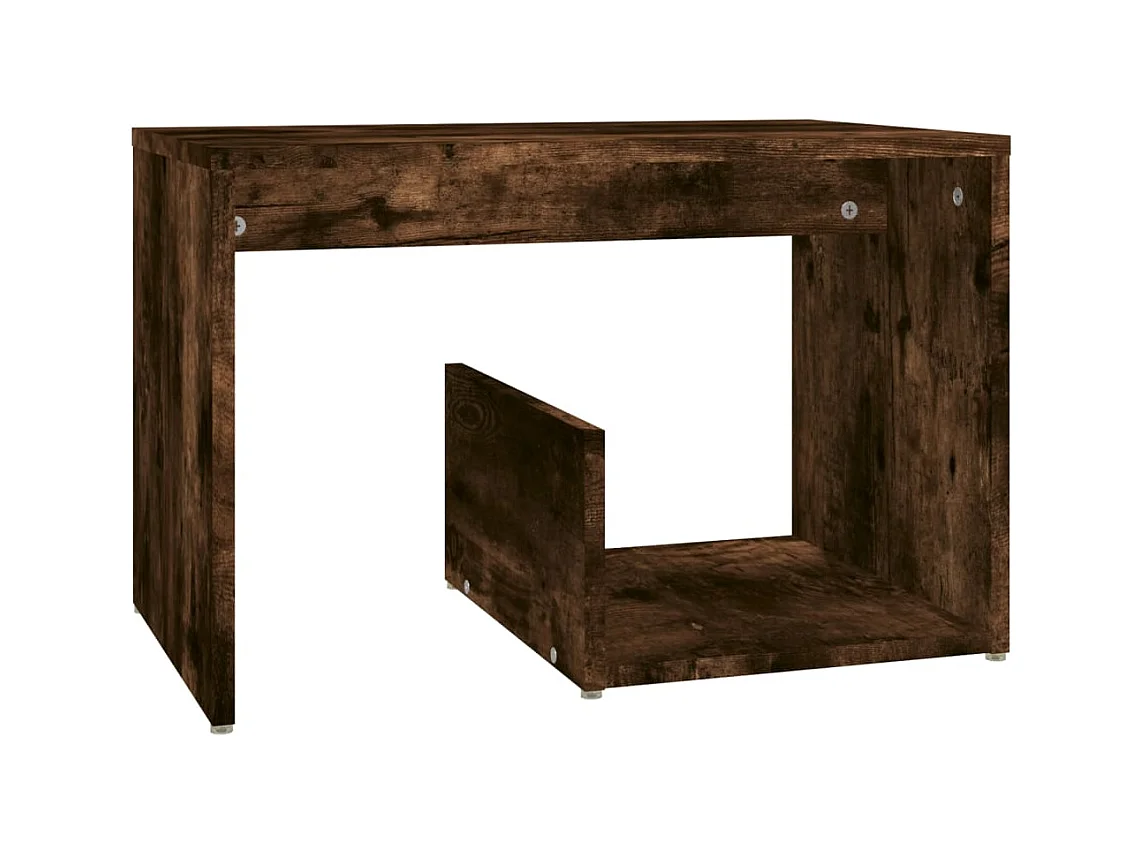 Table d'appoint Chêne fumé 59x36x38 Bois d'ingénierie