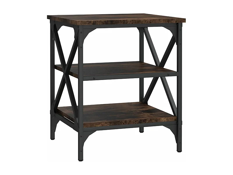 Table d'appoint Chêne fumé 40x42x50 Bois d'ingénierie