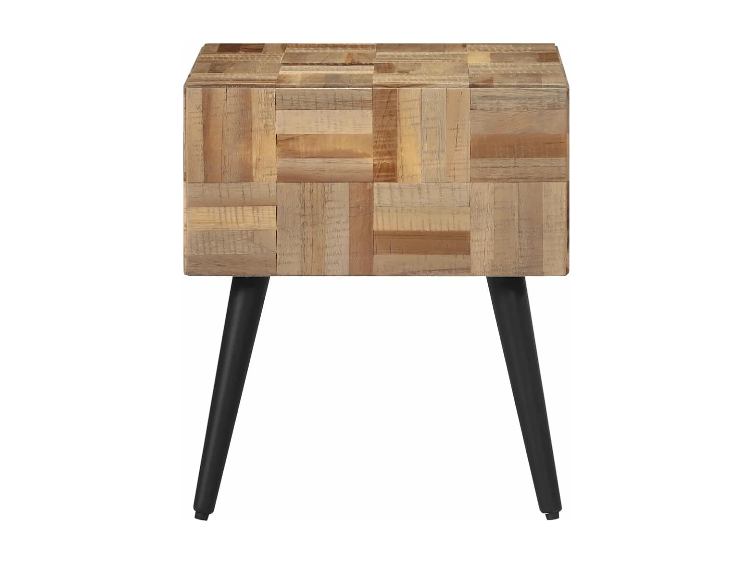 Table d'appoint 40x40x45 teck de récupération massif