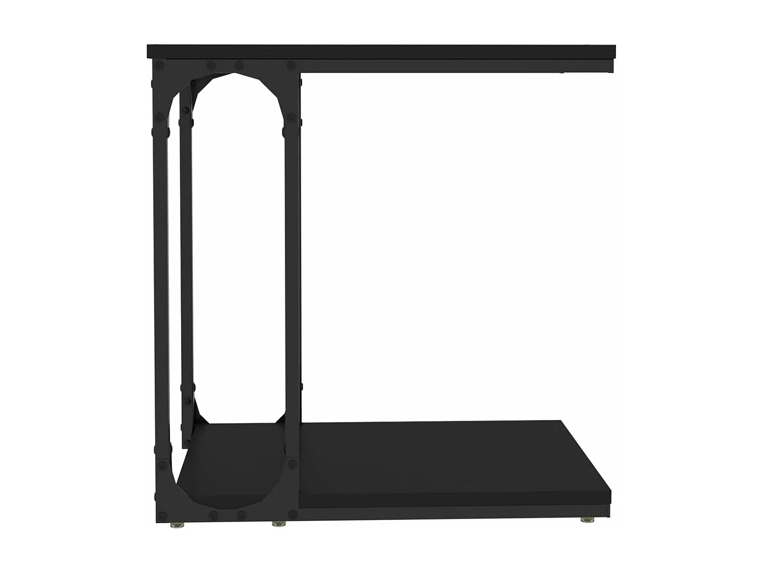 Table d'appoint Noir 50x35x52 Bois d’ingénierie