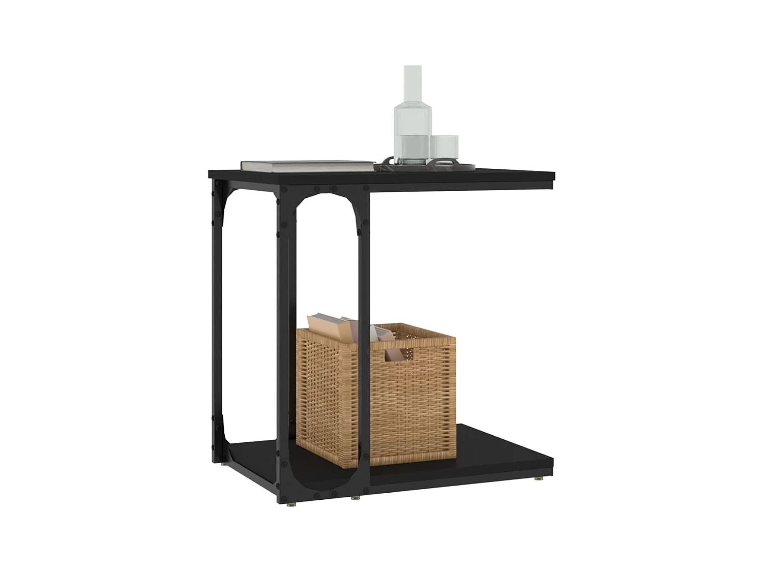 Table d'appoint Noir 50x35x52 Bois d’ingénierie