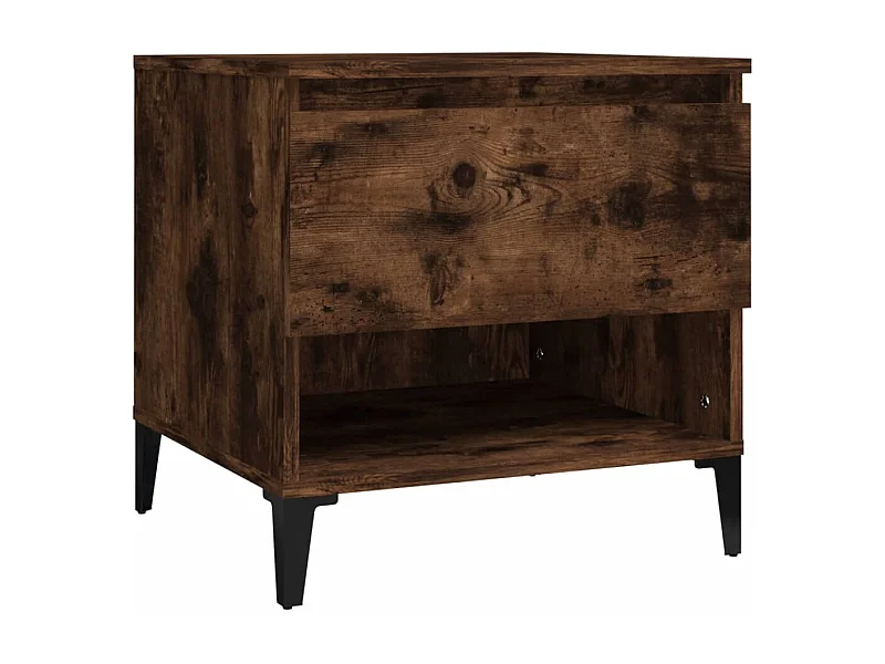 Table d'appoint Chêne fumé 50x46x50 Bois d'ingénierie