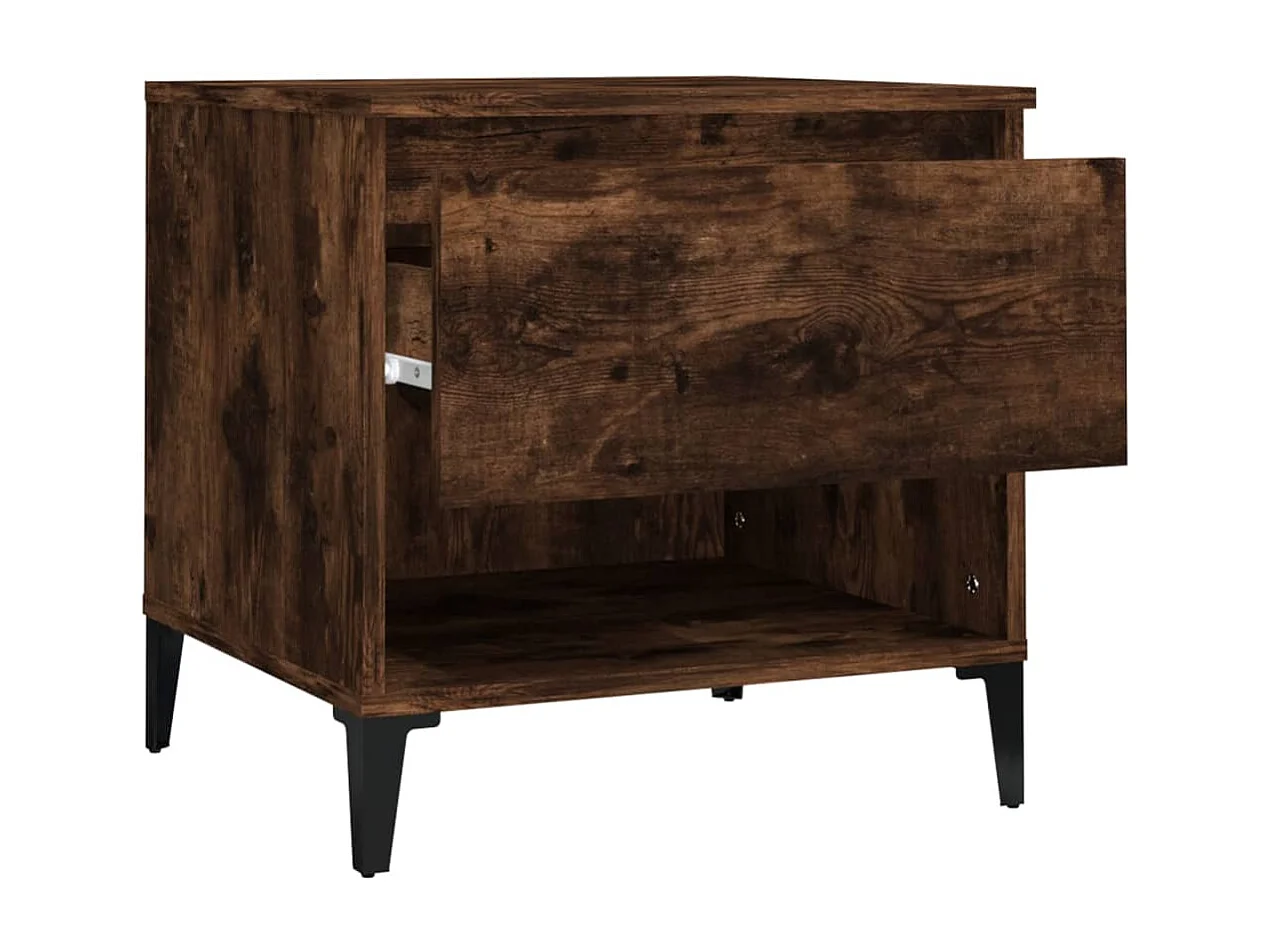 Table d'appoint Chêne fumé 50x46x50 Bois d'ingénierie