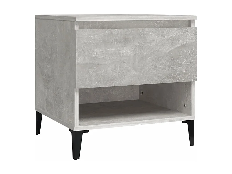 Table d'appoint Gris béton 50x46x50 Bois d'ingénierie