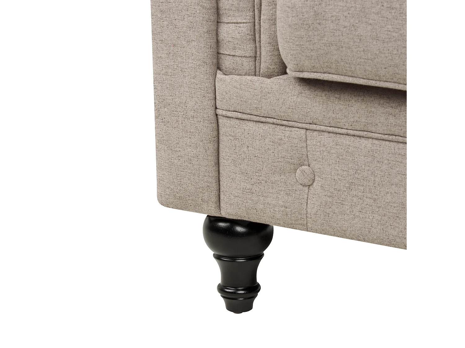 Sillón CHESTERFIELD Tela Gris pardo