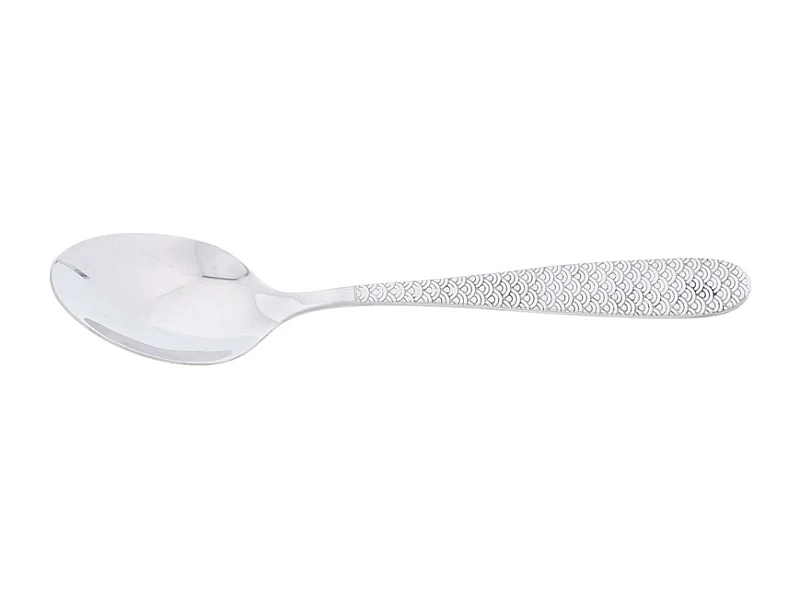 Cuillère à café monobloc Flower inox (lot de 6)