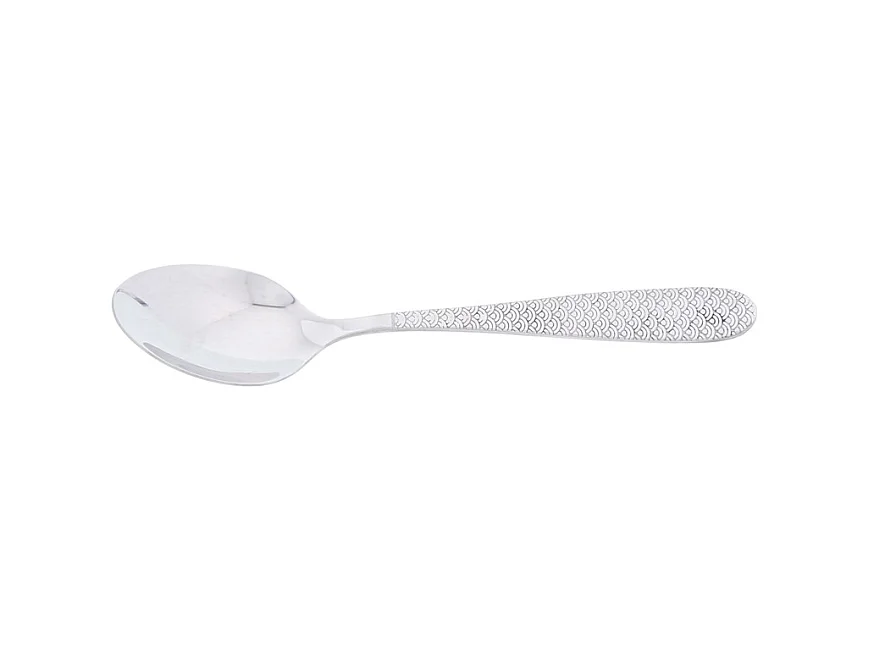 Cuillère à café monobloc Flower inox (lot de 6)