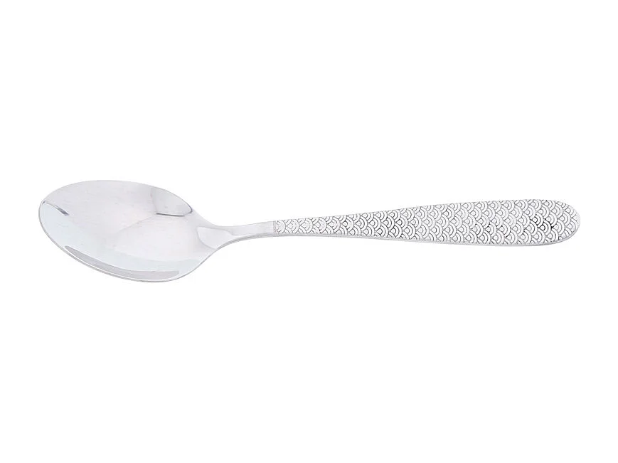 Cuillère à café monobloc Flower inox (lot de 6)