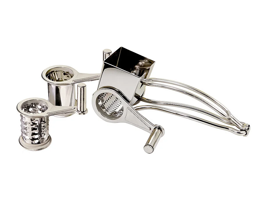 Moulin râpe à fromage 3 tambours en inox