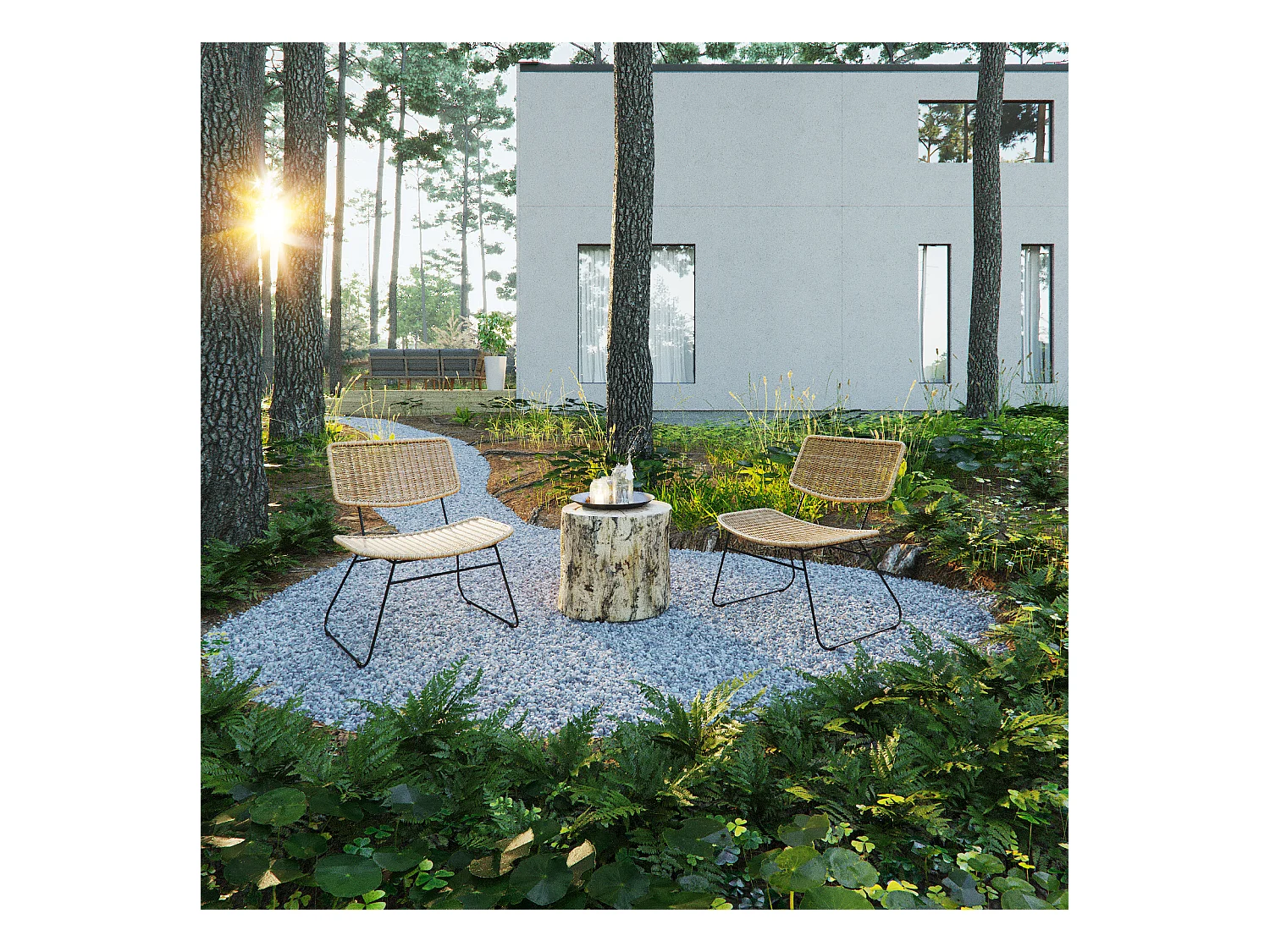 Fauteuil de jardin au style bohème - SPRINKLE