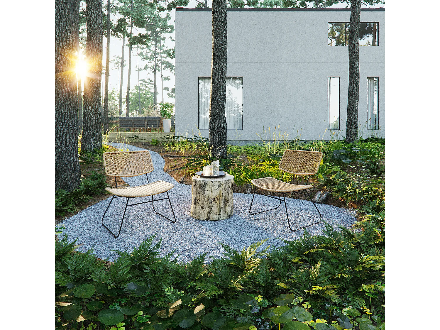 Fauteuil de jardin au style bohème - SPRINKLE