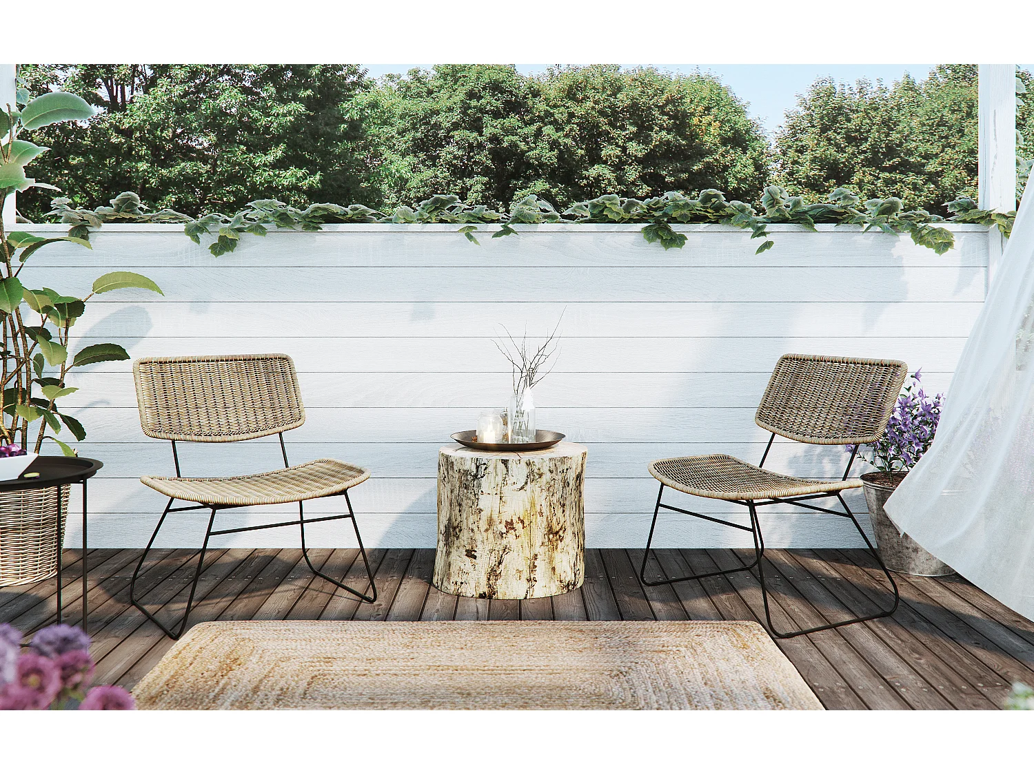 Fauteuil de jardin au style bohème - SPRINKLE