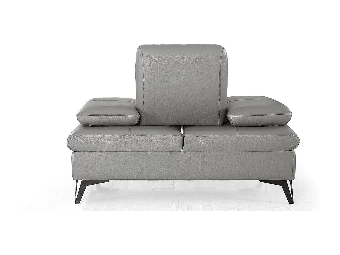 Fauteuil cuir Design  avec dossier avance-recul IRIS Gris
