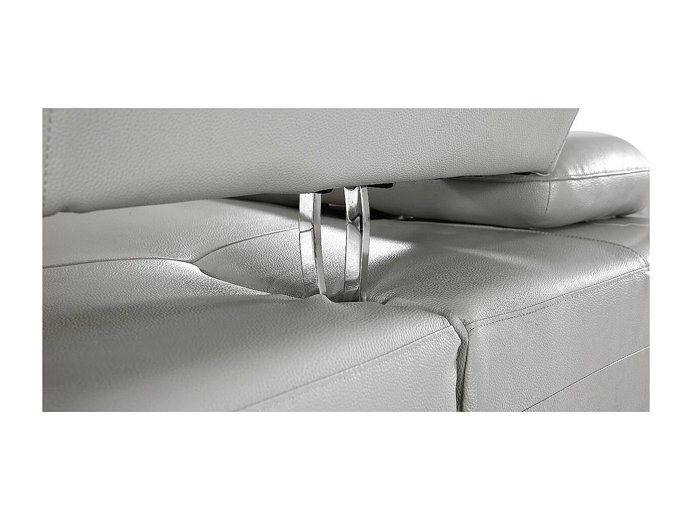 Fauteuil cuir Design  avec dossier avance-recul IRIS Gris