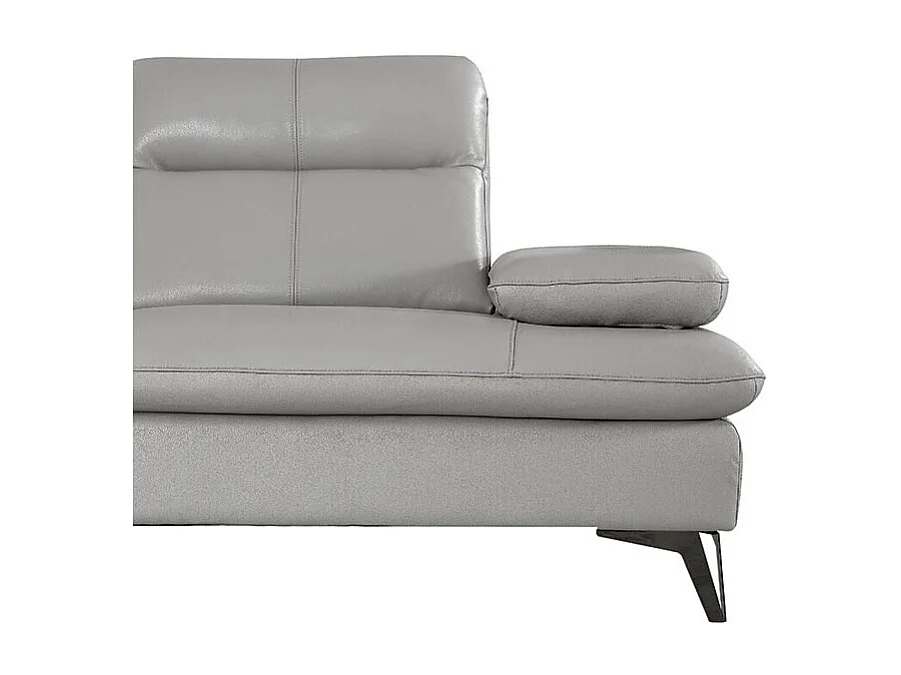 Fauteuil cuir Design  avec dossier avance-recul IRIS Gris