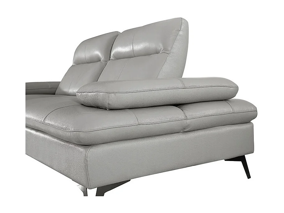 Fauteuil cuir Design  avec dossier avance-recul IRIS Gris