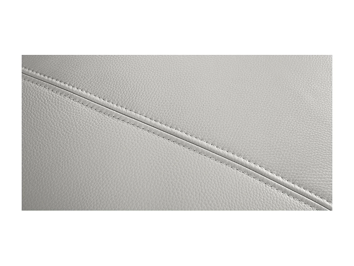 Fauteuil cuir Design ELLIE Gris perle