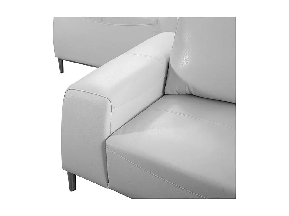 Fauteuil cuir avec dossier avance-recul LOOLAK Blanc