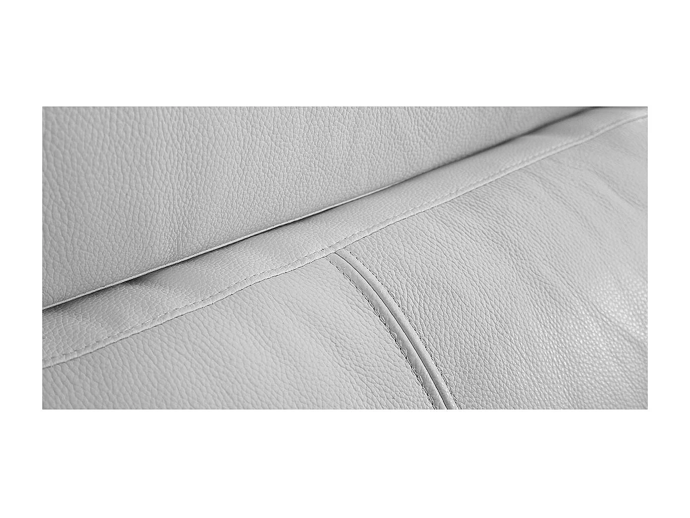 Fauteuil cuir avec dossier avance-recul LOOLAK Blanc