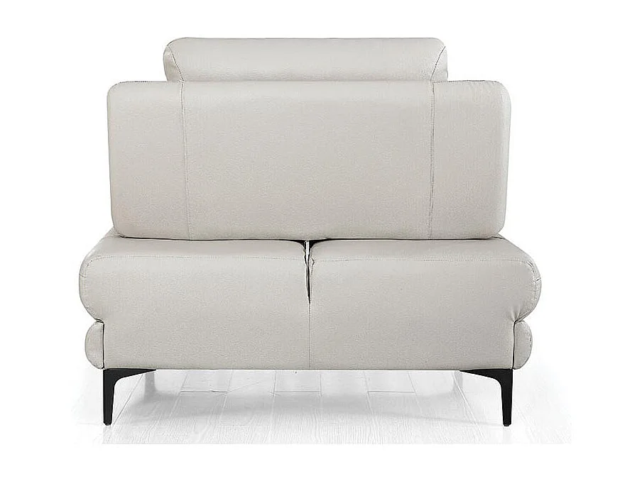 Fauteuil cuir Design avec dossier avance-recul LYA Beige
