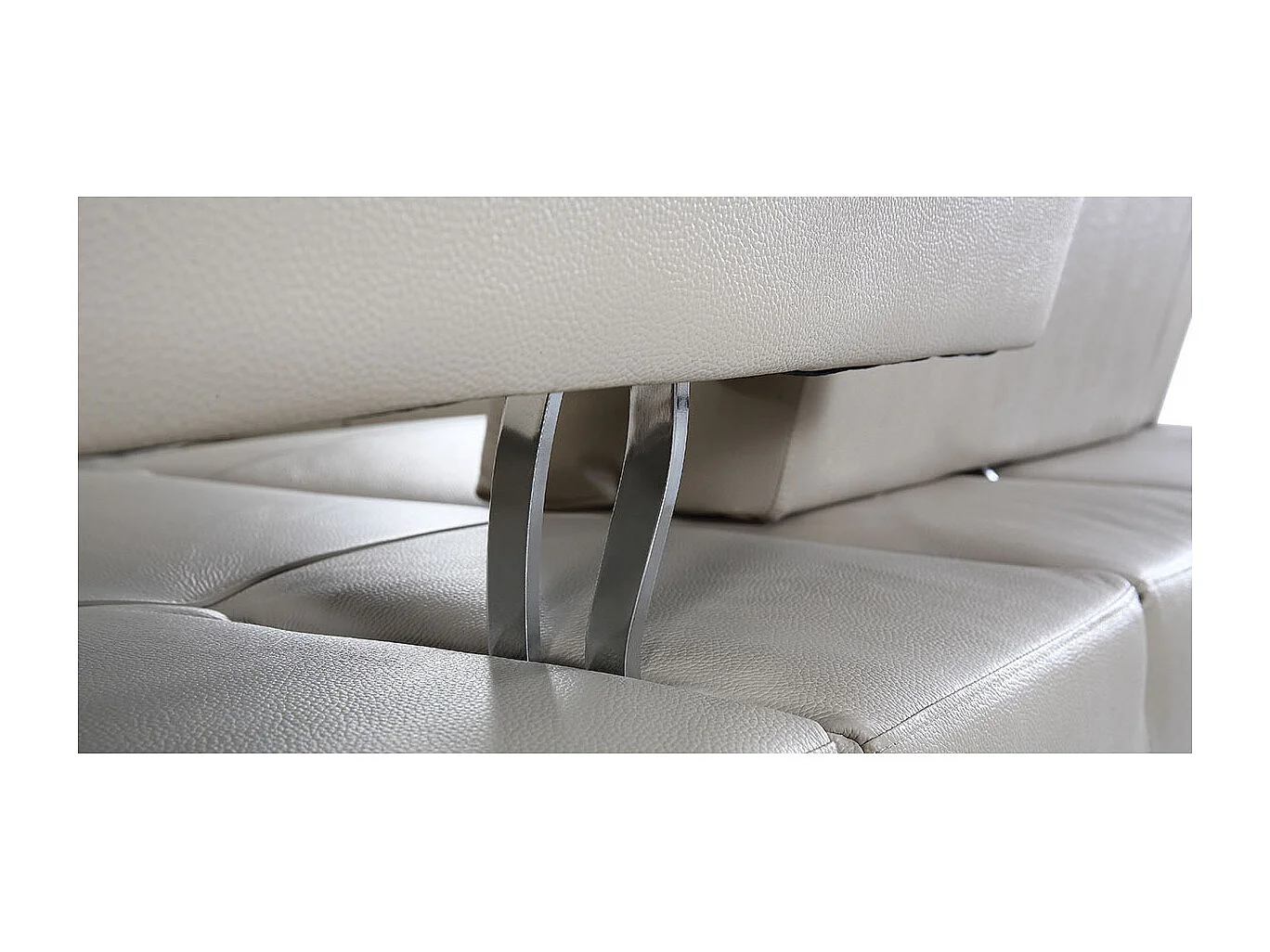 Fauteuil cuir Design avec dossier avance-recul LYA Beige