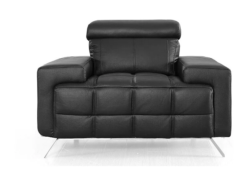 Fauteuil cuir Design JACOB Noir