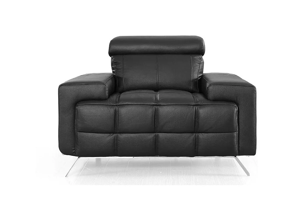 Fauteuil cuir Design JACOB Noir