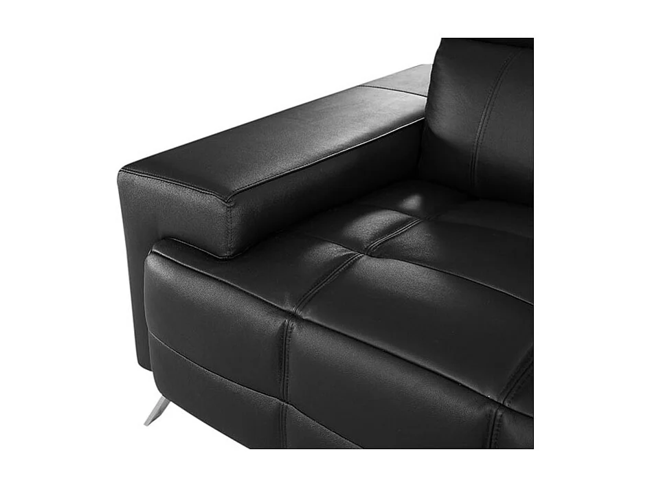 Fauteuil cuir Design JACOB Noir