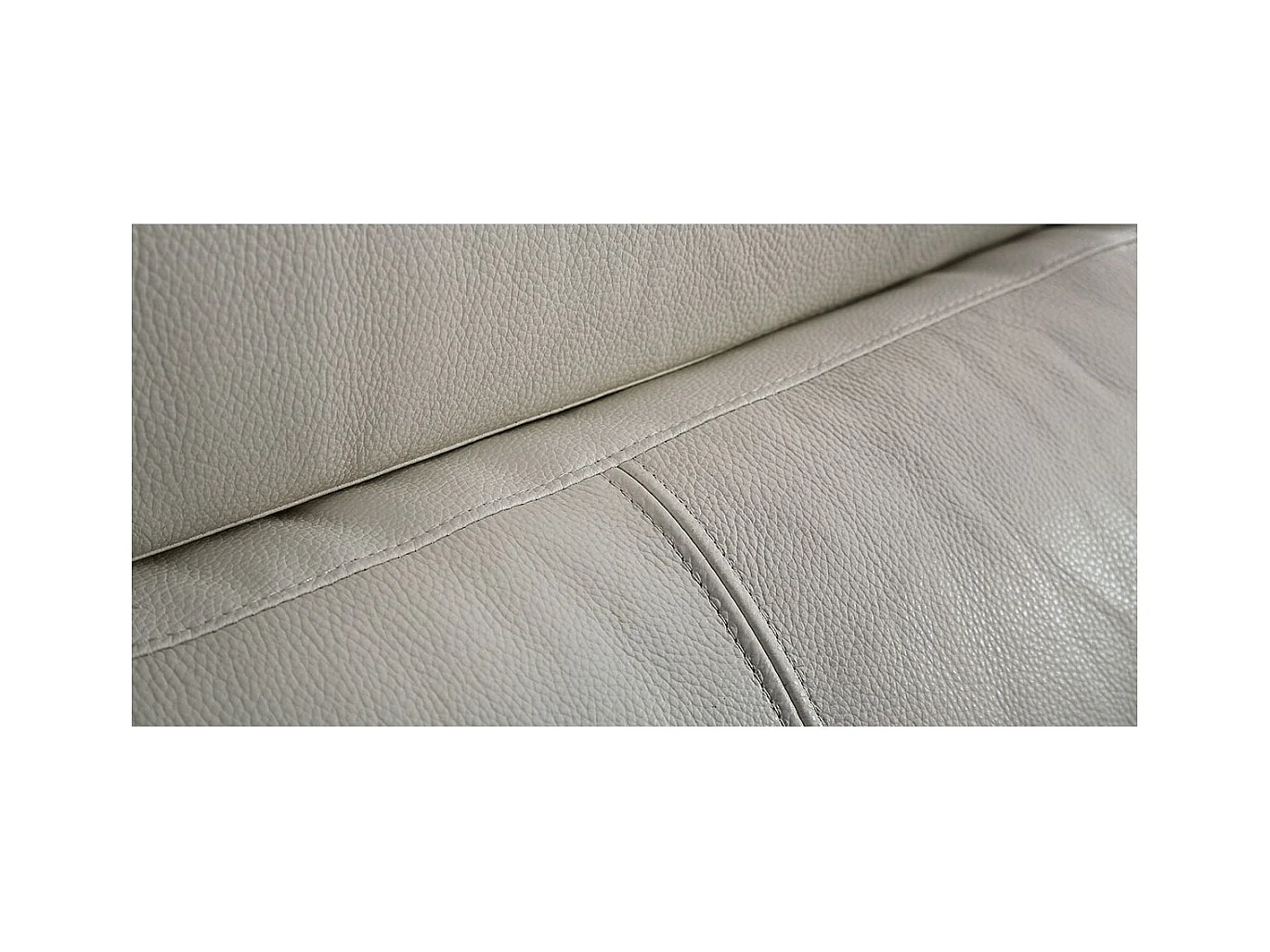 Fauteuil cuir avec dossier avance-recul LOOLAK Beige