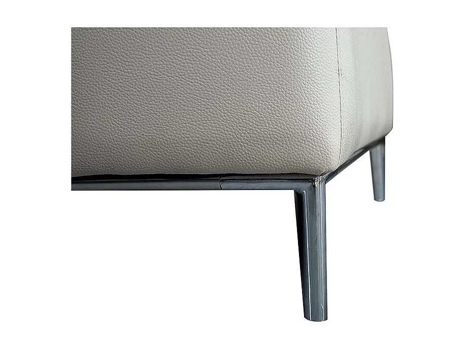 Fauteuil cuir avec dossier avance-recul LOOLAK Beige