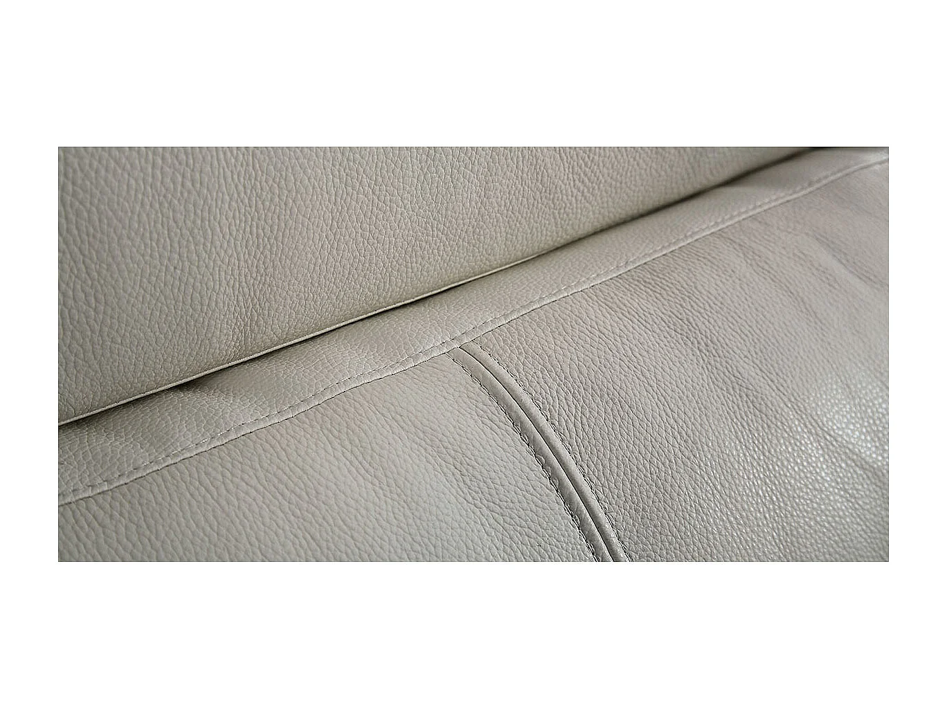 Fauteuil cuir avec dossier avance-recul LOOLAK Beige