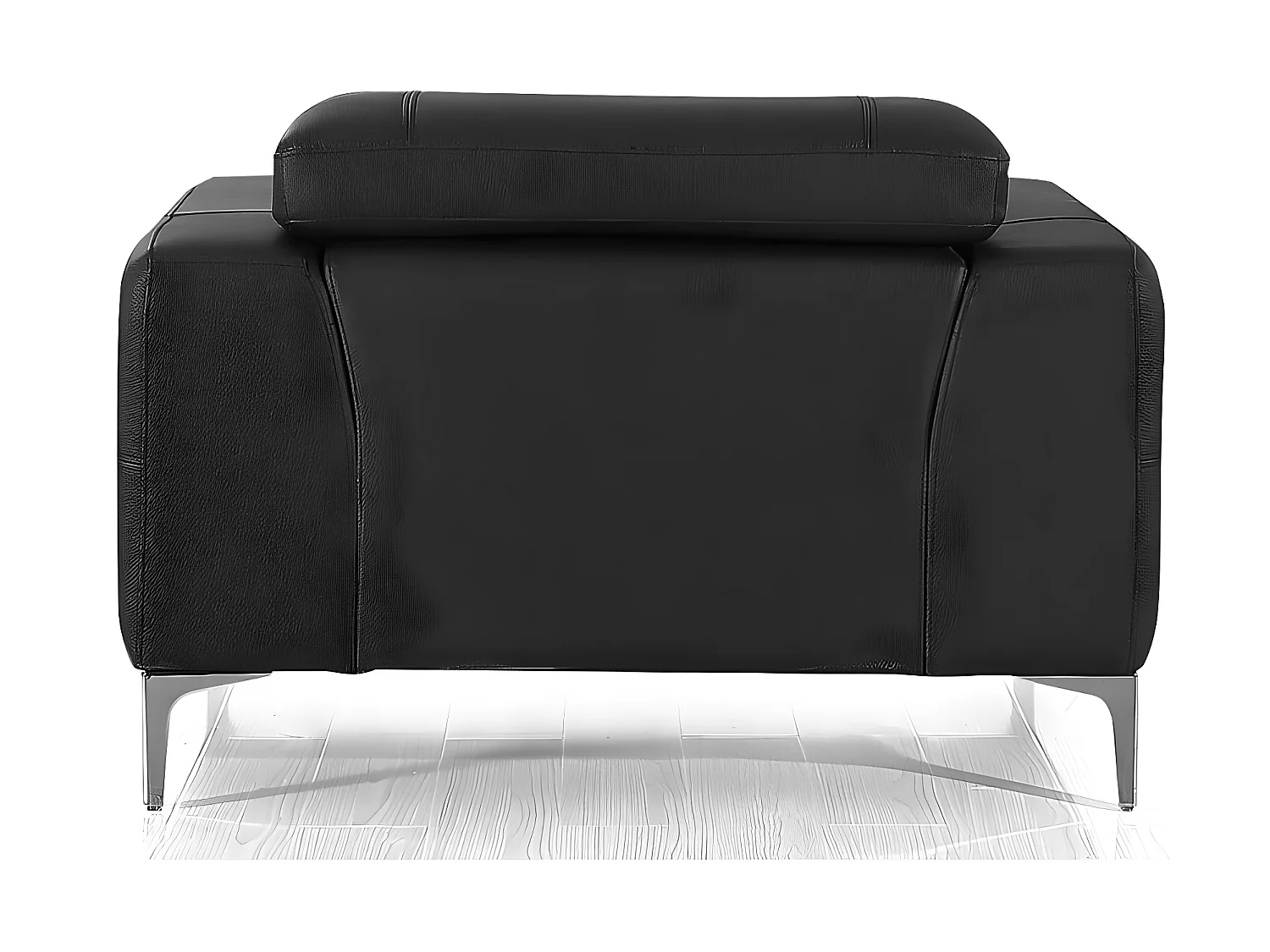 Fauteuil cuir Design NORA Noir