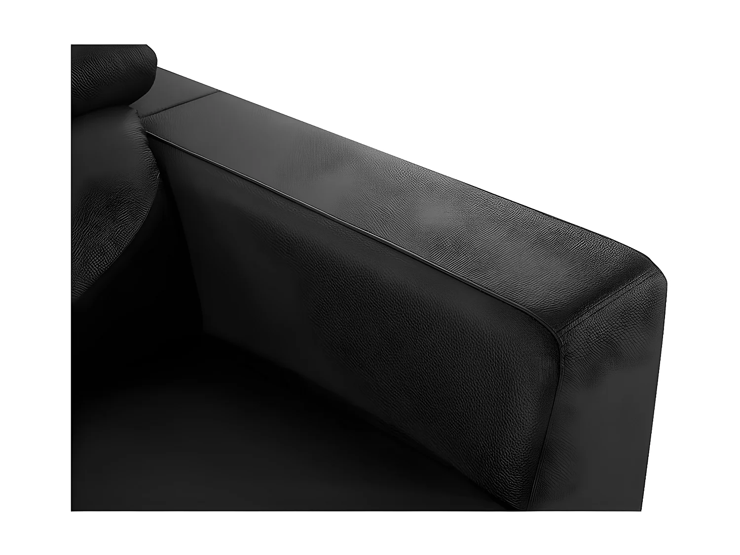 Fauteuil cuir Design NORA Noir
