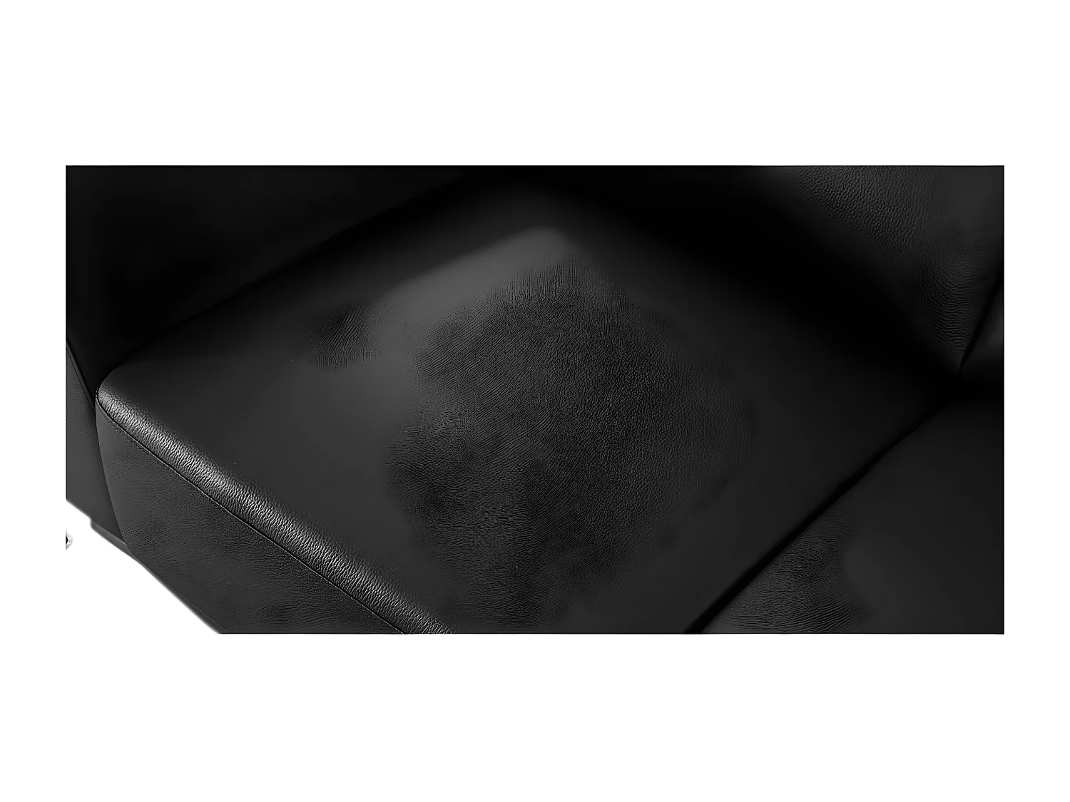 Fauteuil cuir Design NORA Noir