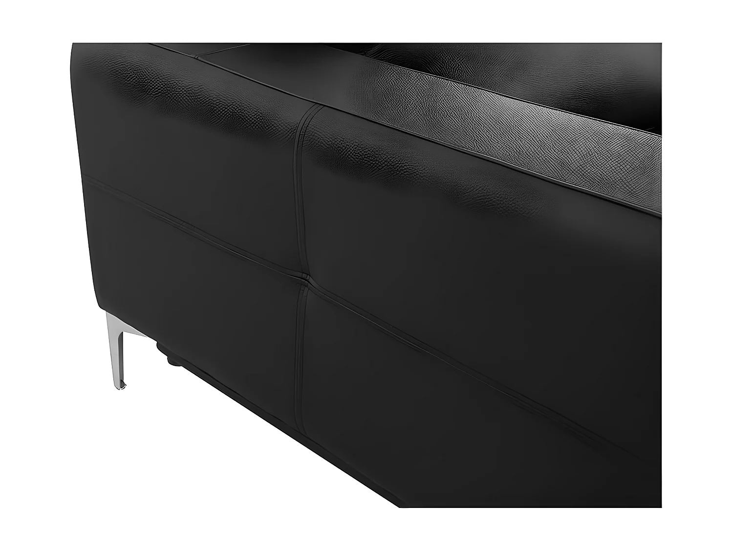 Fauteuil cuir Design NORA Noir