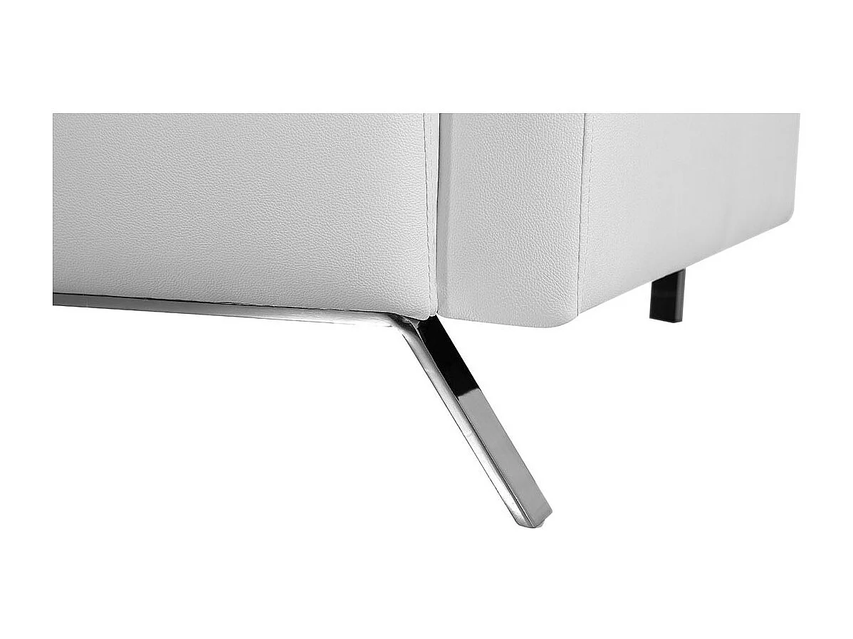 Fauteuil cuir Design JACOB Blanc