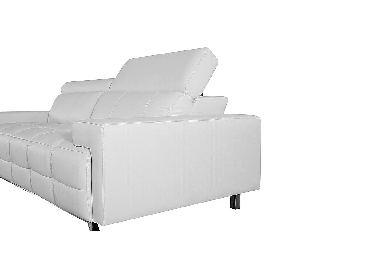 Fauteuil cuir Design JACOB Blanc
