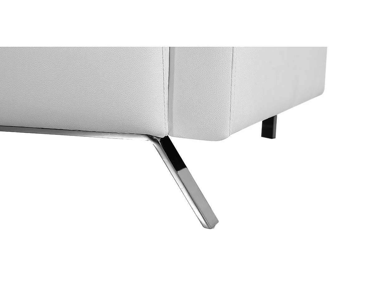 Fauteuil cuir Design JACOB Blanc