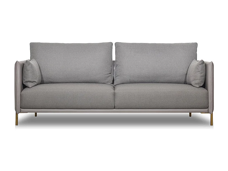 Canapé 2 places en tissu BOSEO - Taupe