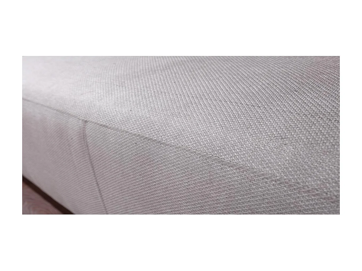 Canapé 4 places en tissu SARAYA - Gris clair et Gris foncé - Angle Droit