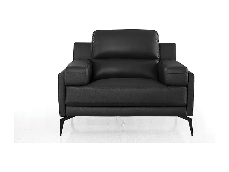 Fauteuil cuir Design MAYRON Noir