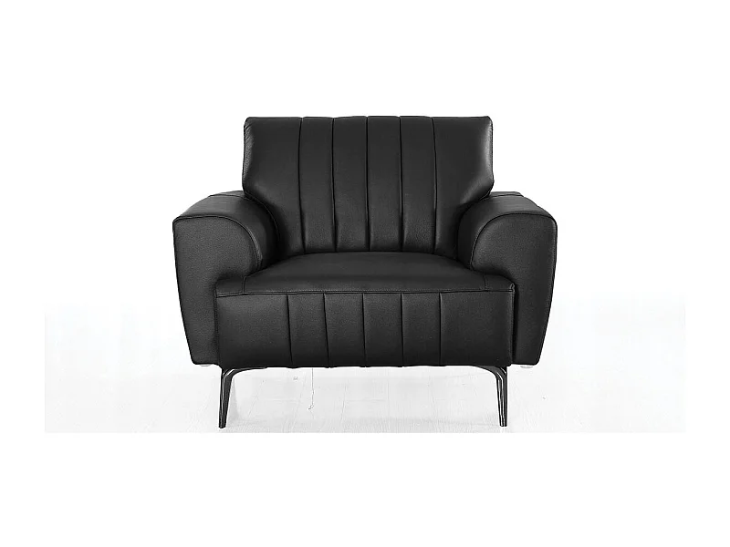 Fauteuil cuir Design ROMY Noir