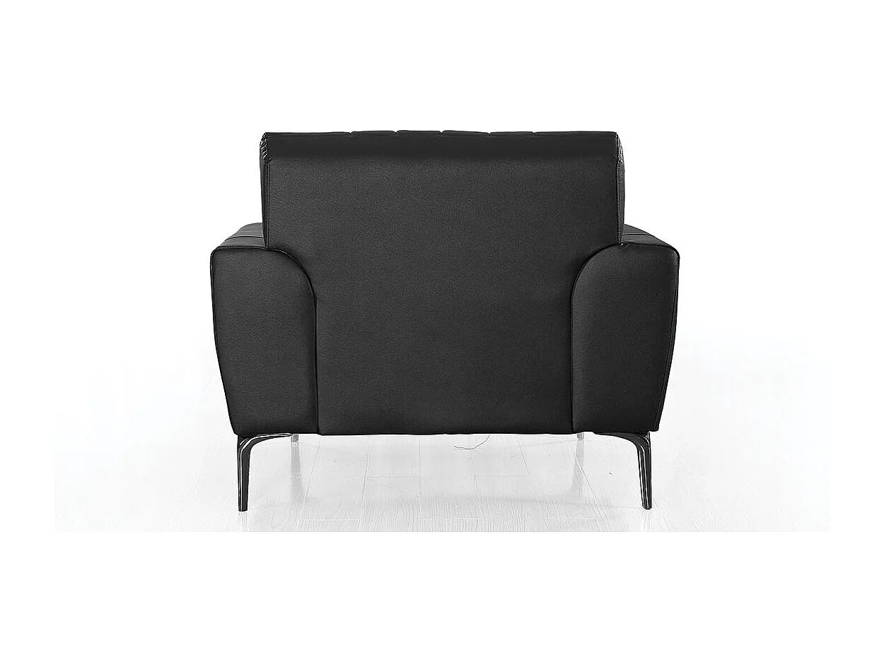 Fauteuil cuir Design ROMY Noir