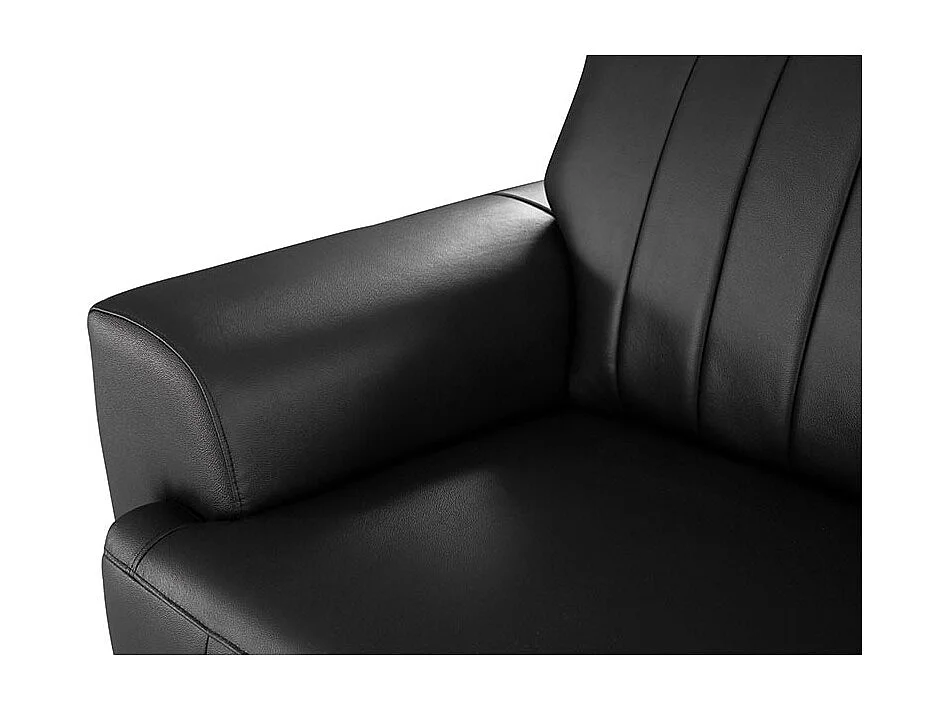 Fauteuil cuir Design ROMY Noir