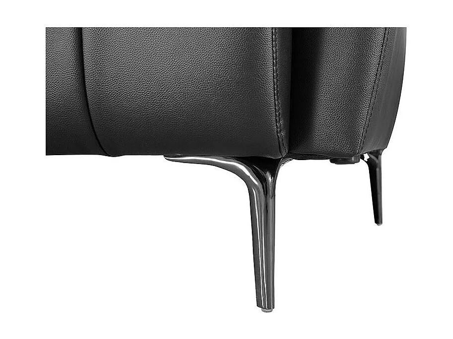 Fauteuil cuir Design ROMY Noir