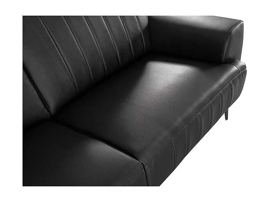 Fauteuil cuir Design ROMY Noir